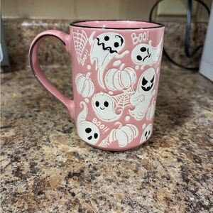 Pink Halloween Ghost Mug